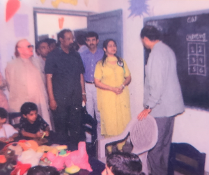 Khalid Maqbool (Lt.G),  Governor Punjab Visiting Class Rooms
