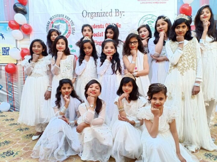NID students at a school celebration